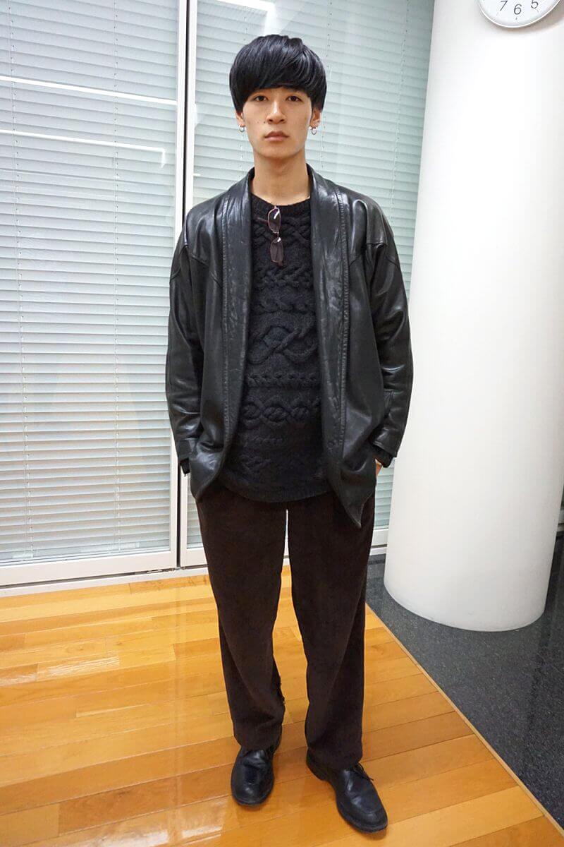 若林 拓也] これぞ「革ジャン」！ という感じの重厚なデザイン