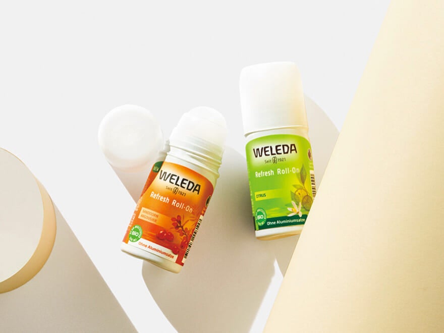 ヴェレダの制汗剤は天然精油成分配合。柑橘系のロールオン式で男子も使いやすい