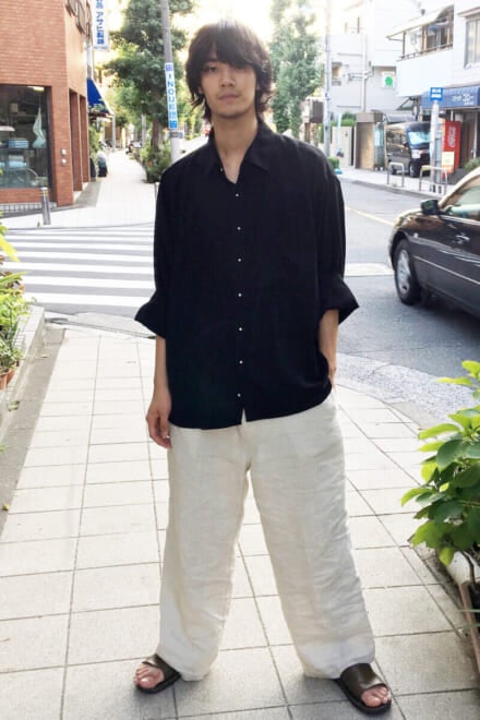 自分でリメイク、裾出ししやすくした古着のシャツ！