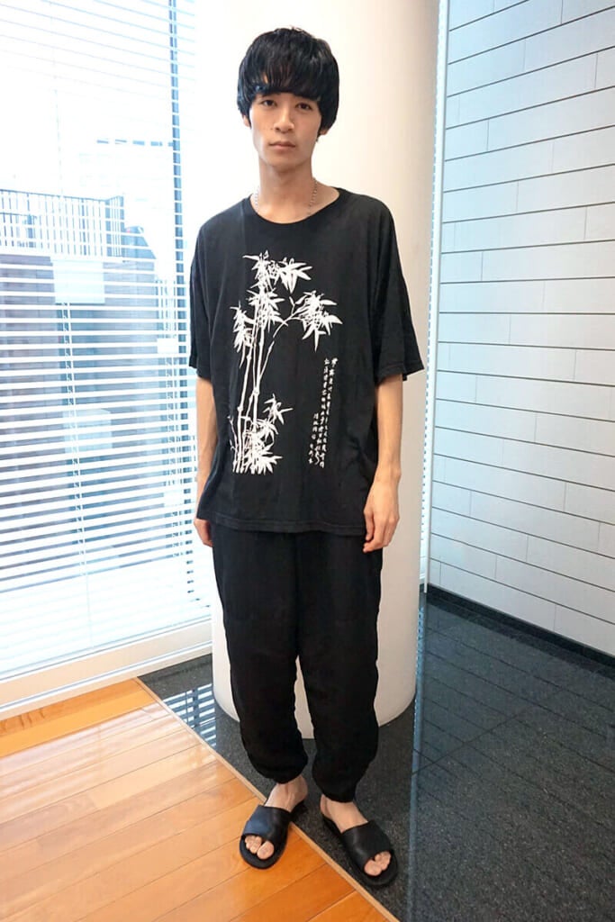 笹柄？　謎モチーフのＴシャツにハマっています