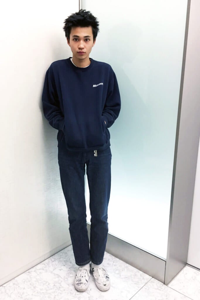 僕にしては珍しい 全身ネイビーのコーディネート Modelsnap Men S Non No Web メンズノンノウェブ