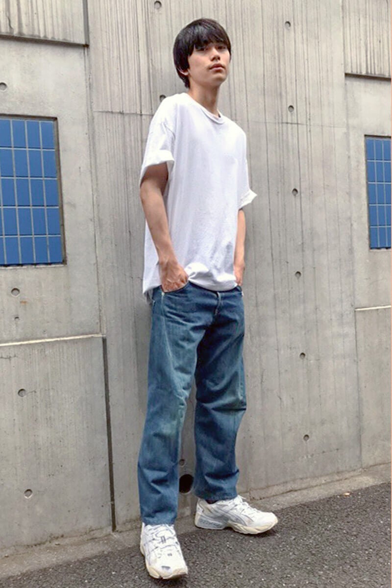 坂田 秀晃] 立体裁断のジーンズはシルエットが絶妙です！ メンズノンノ