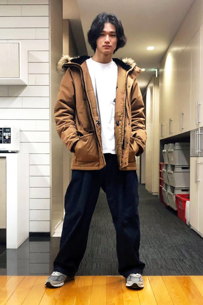 ビッグなアウターと太いジーンズでラッパー風 Modelsnap Men S Non No Web メンズノンノウェブ