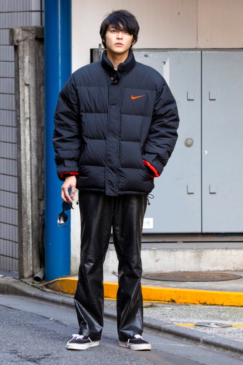 ボリュームダウンと革パンでおしゃれに防寒 Modelsnap Men S Non No Web メンズノンノウェブ ボリュームダウンと革パンでおしゃれに防寒 Modelsnap Men S Non No Web メンズノンノウェブ