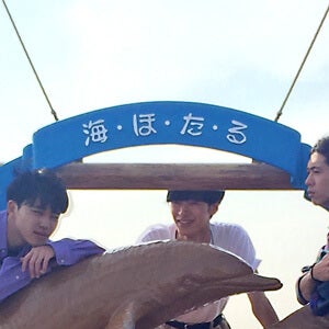撮影帰りに「海ほたる」で記念写真！