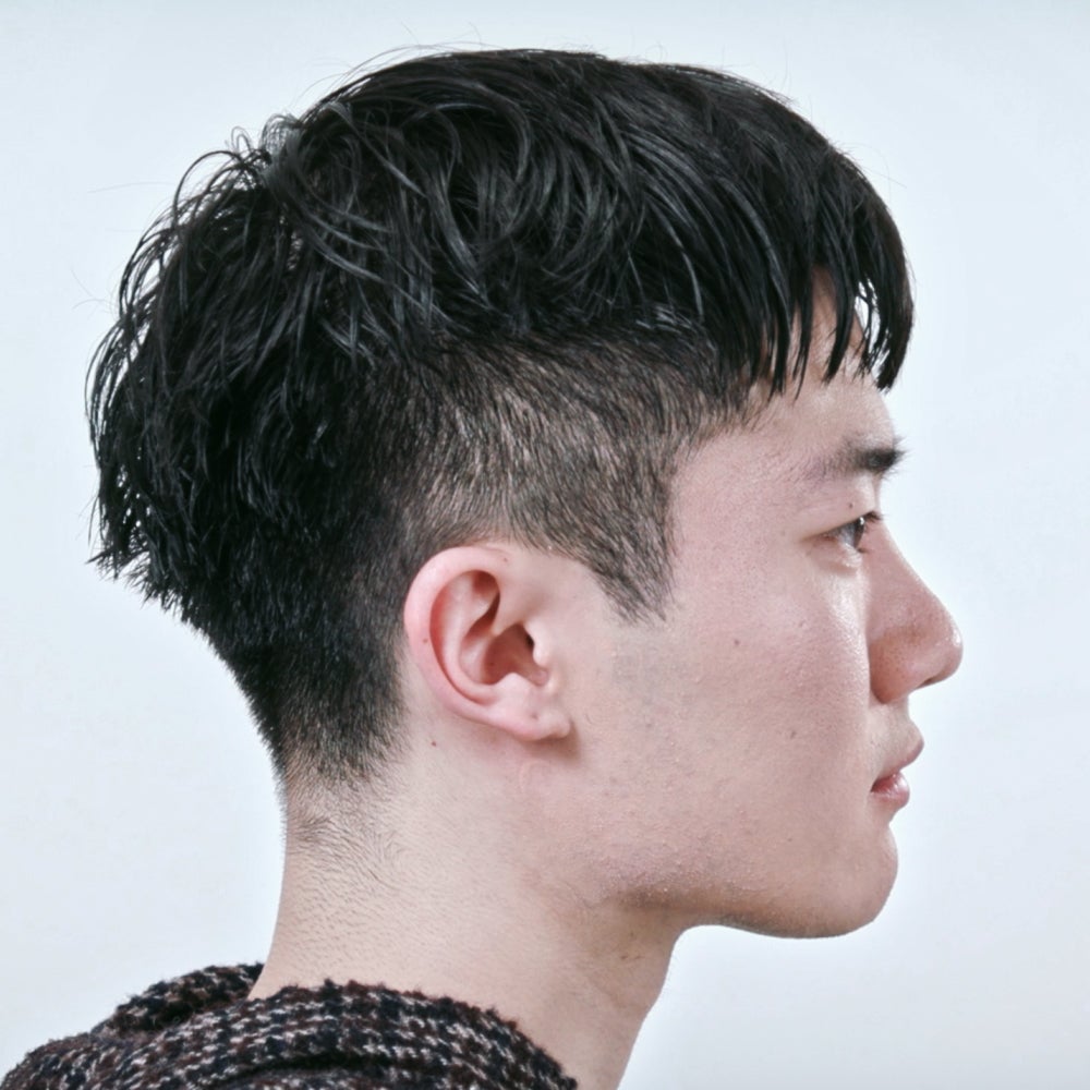 脱ツーブロック。V字バングで男っぽく｜メンズノンノ360°ヘア メンズ