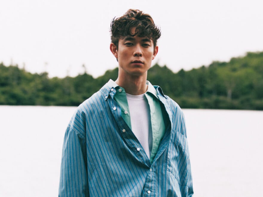 この秋 シャツの重ね着がおしゃれすぎる 宮沢氷魚が着こなす 3つのコーデサンプル Fashion Men S Non No Web メンズ ノンノウェブ