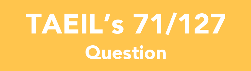 TAEIL's 71/127 Question