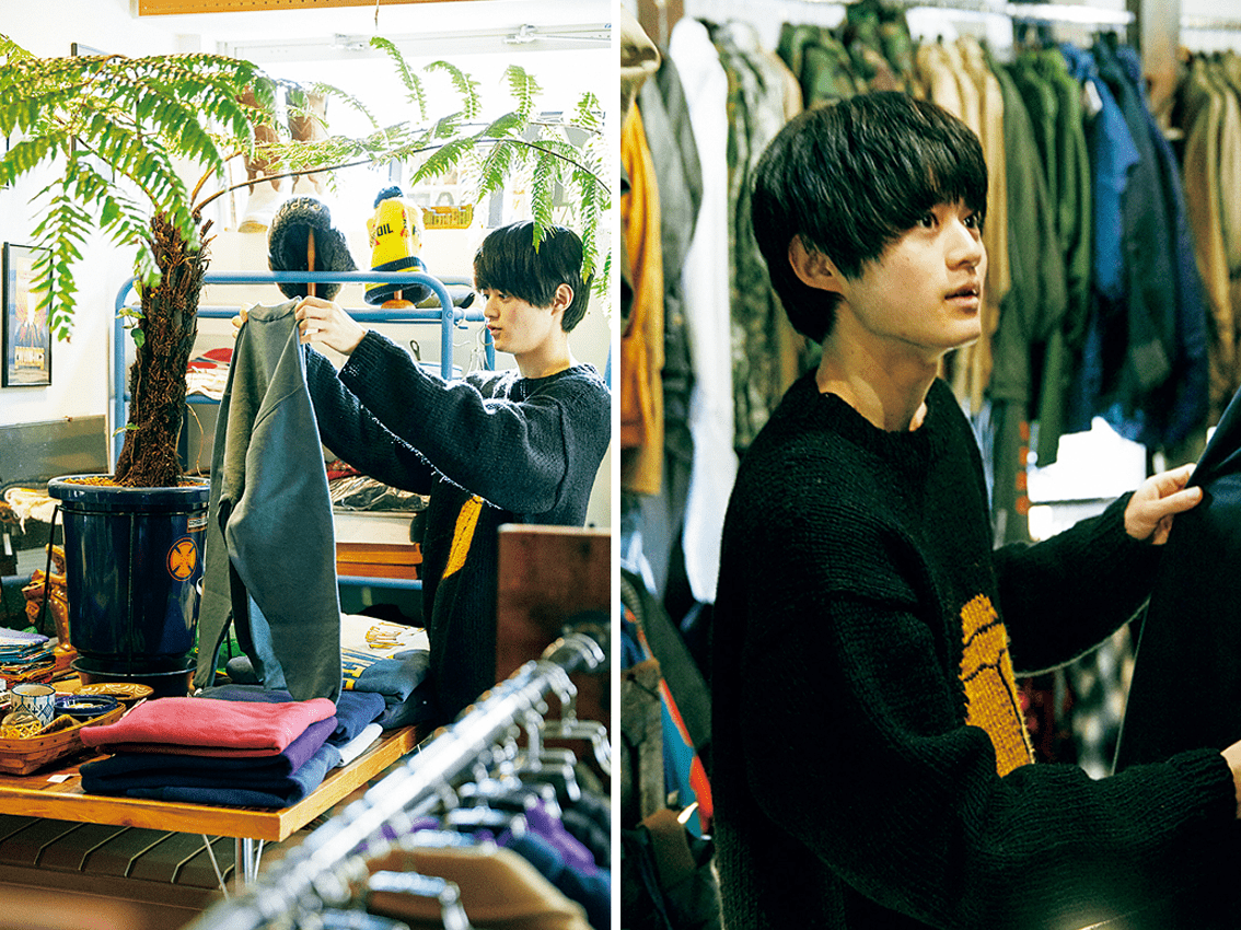 【動画】オンラインでも買える古着屋に、メンズノンノモデルが潜入！ ガチ購入のアイテムも【鈴鹿編】