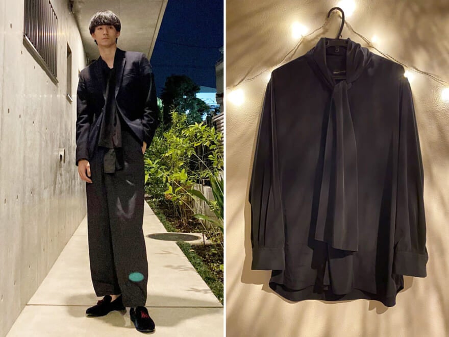 【回しの達人・自慢のヘビロテ服】メンズノンノモデル野村大貴のフロントに動きが出せる黒シャツ