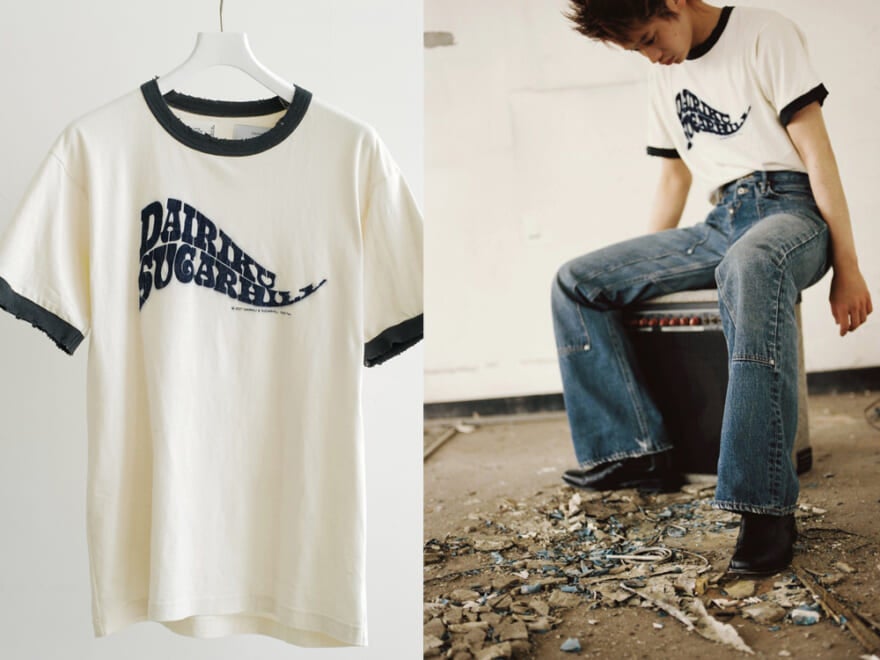 dairiku x sugarhill x beams trim tee