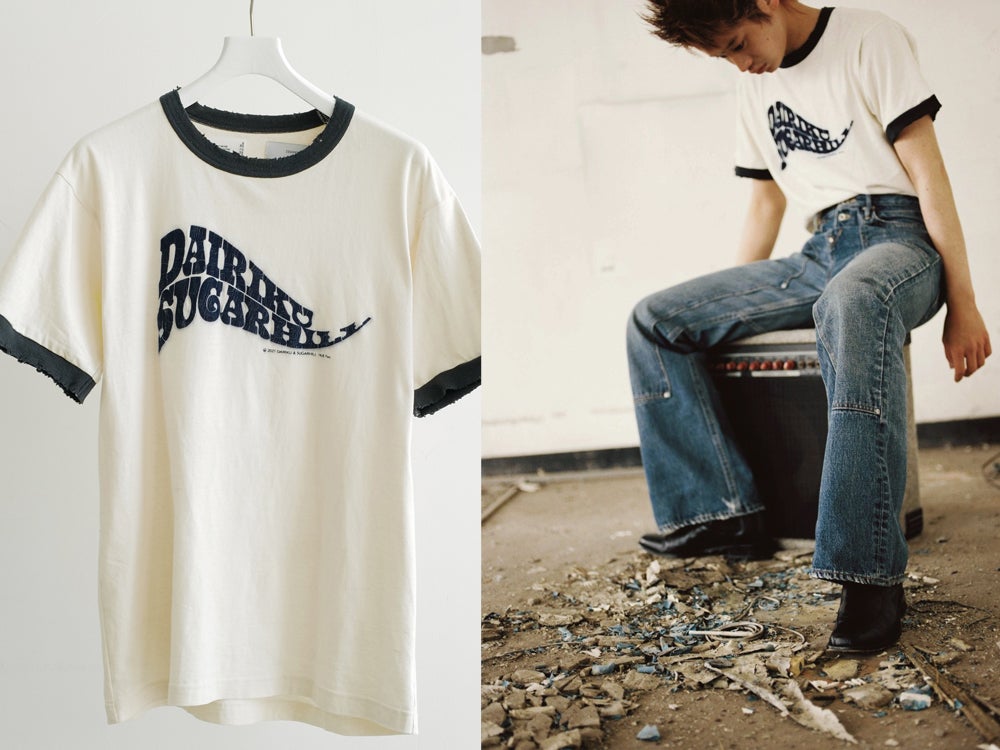 dairiku x sugarhill x beams trim tee