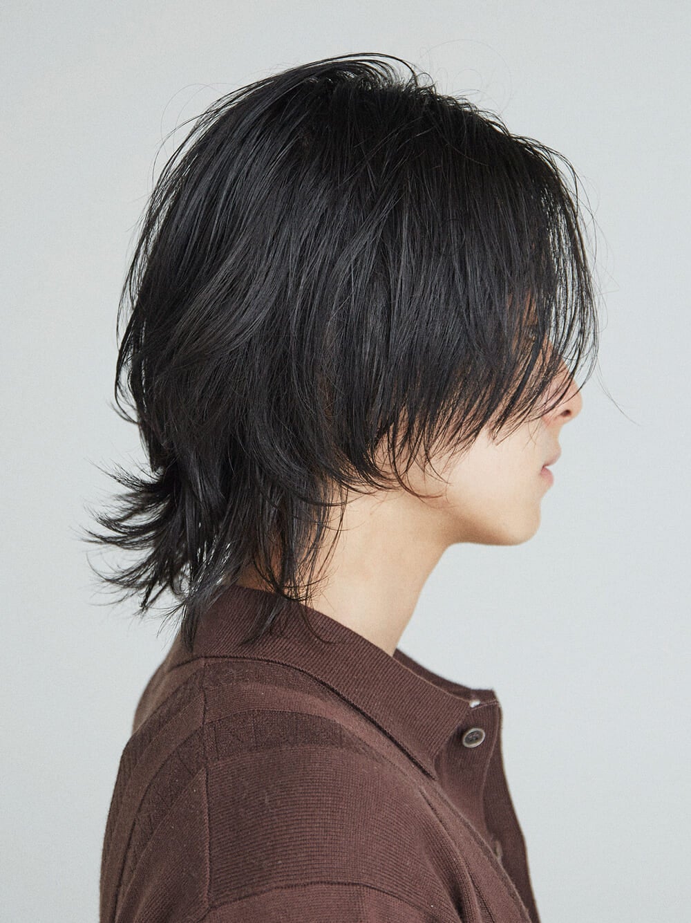 メンズヘア　髪型　ロングヘア　絶妙なちょい束×ウルフロングのサイド