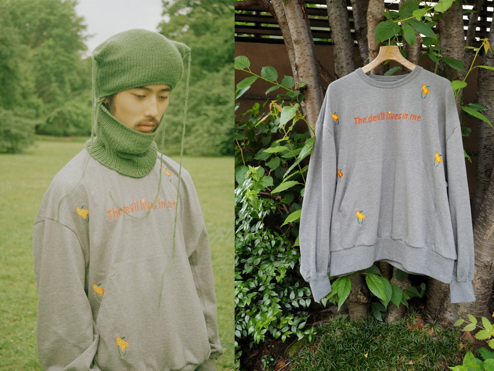TTT_MSW × BEAMS 別注 ロンT フラワー刺繍 BEAMS HEART（ビームス ハート）フラワー 刺繍 ロングスリーブ T