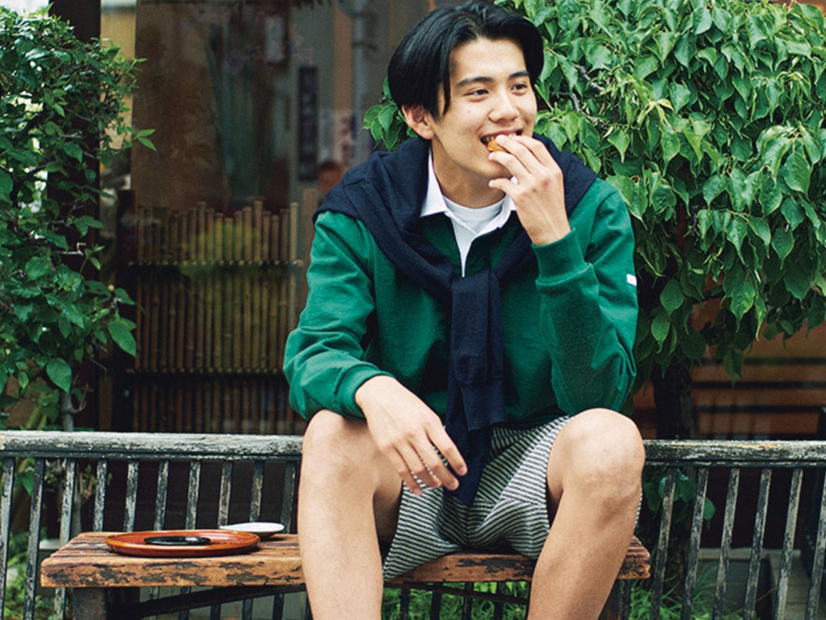 【稲井孝太朗】ラガーシャツで浅草名店グルメに舌鼓！ ＃MEN’S NON-NO MODELS 2021