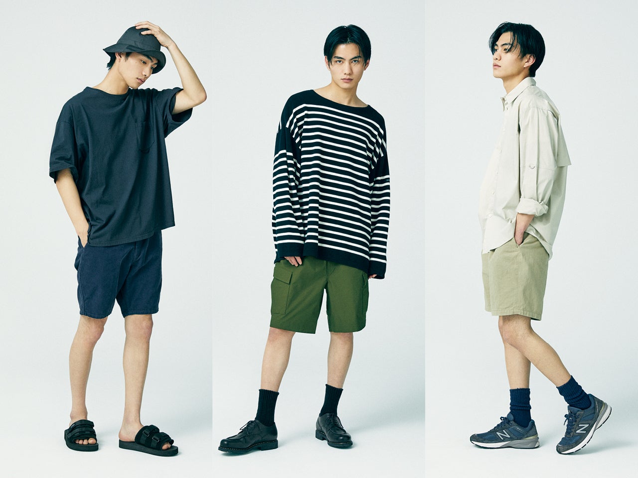 ショートパンツがはきたいが 子どもっぽく見える 夏の悩みを救う今季的コーデ 3つのテク 解決 着こなし1up塾 Men S Non No Web