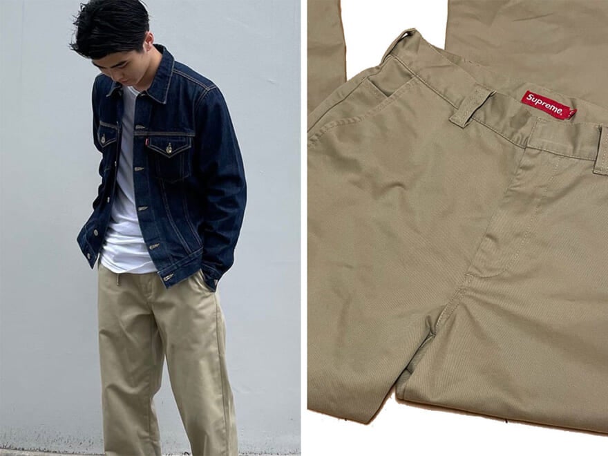 supreme Dickies ワークシャツ ワークパンツ