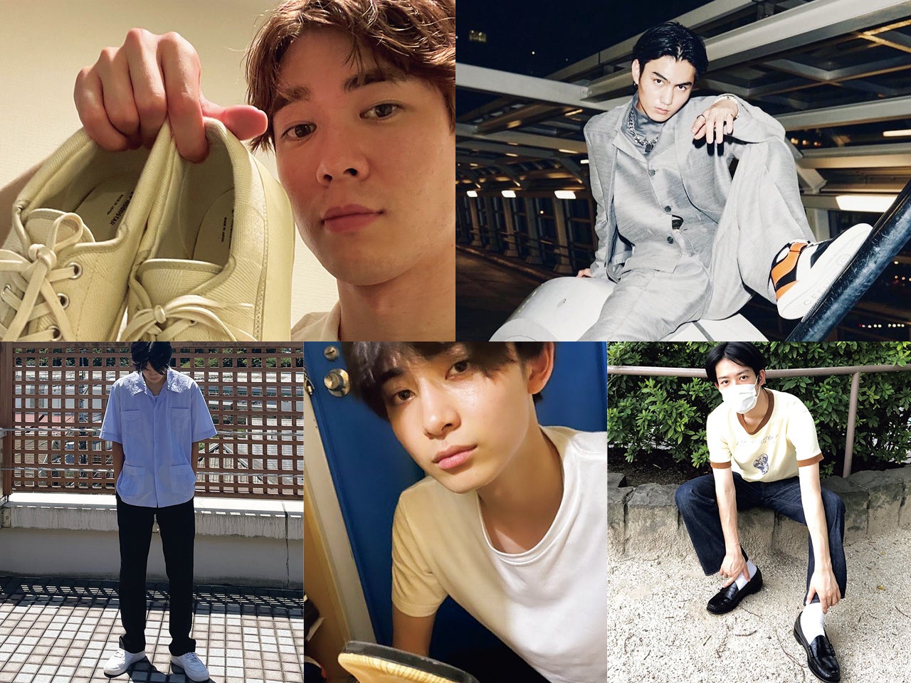 メンズノンノモデルの愛用私物シューズ①［宮沢氷魚、豊田裕大、大平修蔵、樋之津琳太郎、稲井孝太朗］