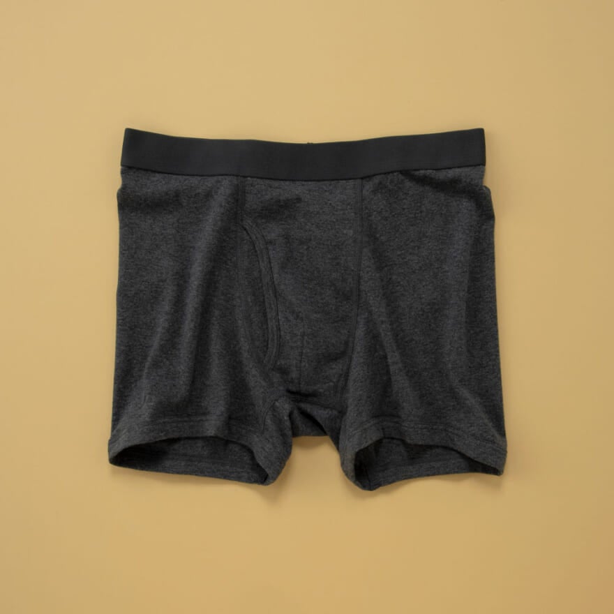 無印良品 インド綿 フライス編み 前開きボクサーパンツ