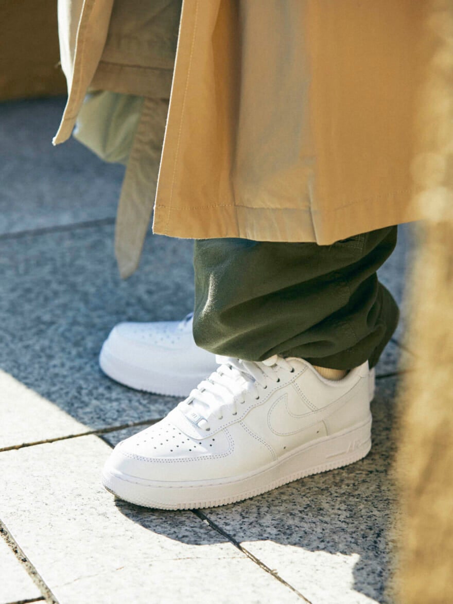 NIKE AIR FORCE 1 '07 
WHITE/WHITE