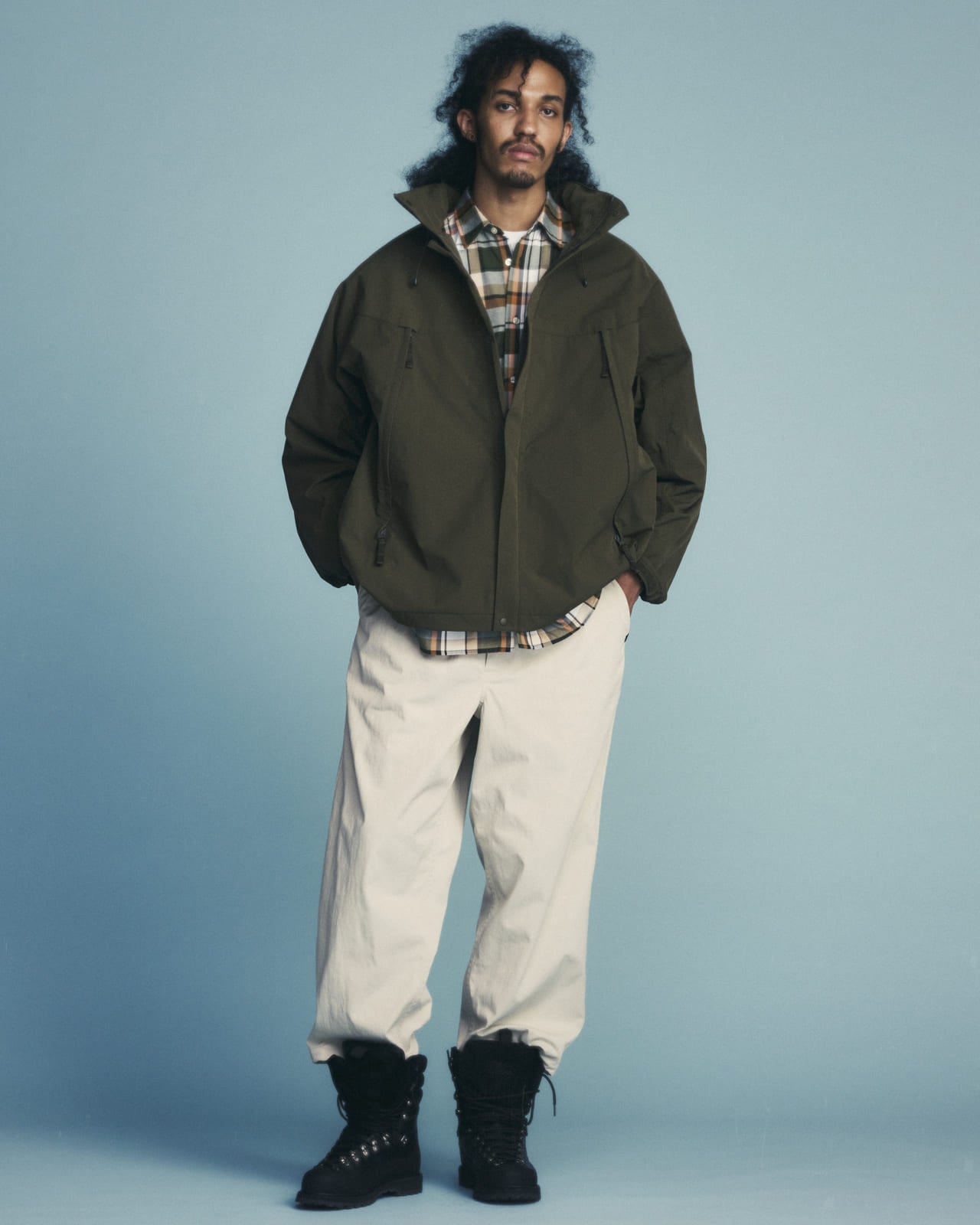 ダイワ ピア39 レショップ 22年春夏別注コレクション 第１弾 DAIWA PIER39 for L’ECHOPPE 2022 Spring Summer 1st Collection EX SHELL JACKET (Khaki) ￥64,900　3