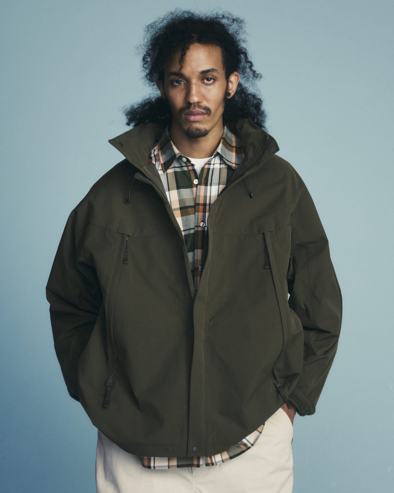 ダイワ ピア39 レショップ 22年春夏別注コレクション 第１弾 DAIWA PIER39 for L’ECHOPPE 2022 Spring Summer 1st Collection EX SHELL JACKET (Khaki) ￥64,900　2