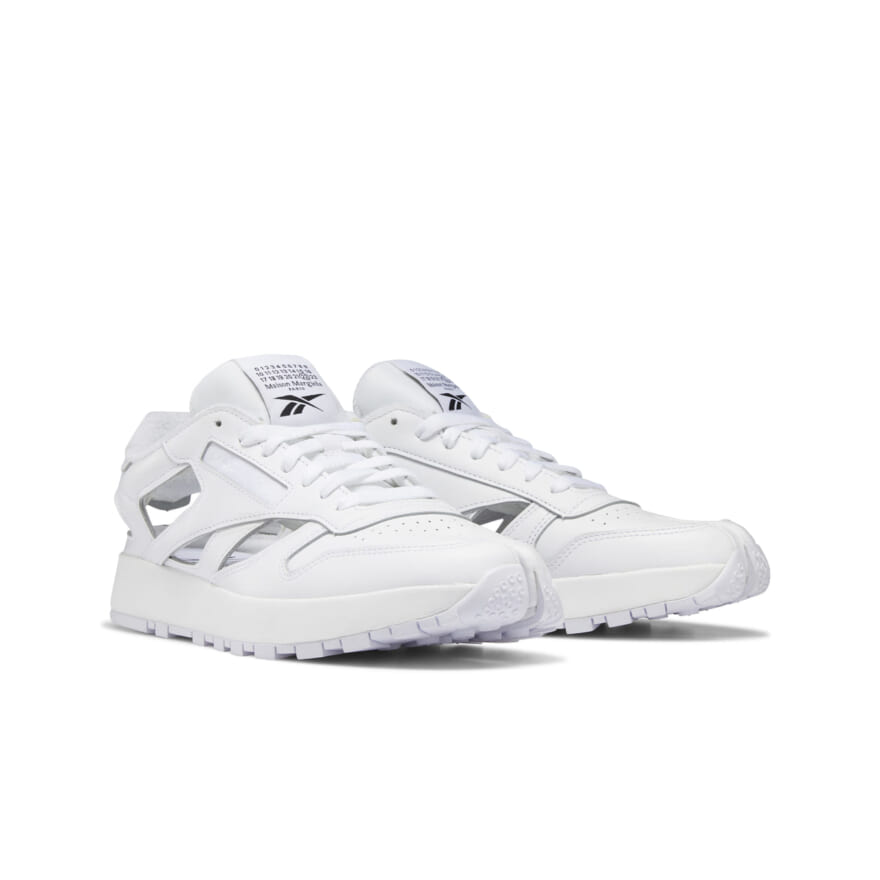 メゾン マルジェラ×リーボック Maison Margiela x Reebok クラシックレザー・タビ・デコルティケ・ロー Classic Leather Tabi Décortiqué Low (ホワイトレザー)1