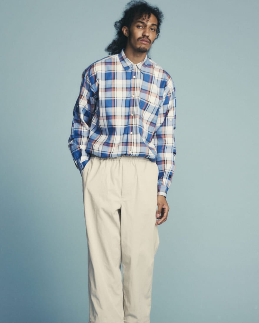 ダイワ ピア39 レショップ 22年春夏別注コレクション 第1弾 DAIWA PIER39 for L’ECHOPPE 2022 Spring Summer 1st Collection EX TEC REGULAR SHIRT (Blue) ¥18,700 2