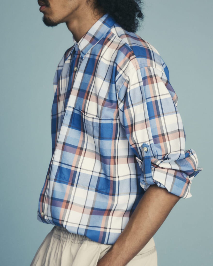 ダイワ ピア39 レショップ 22年春夏別注コレクション 第1弾 DAIWA PIER39 for L’ECHOPPE 2022 Spring Summer 1st Collection EX TEC REGULAR SHIRT (Blue) ¥18,700 1