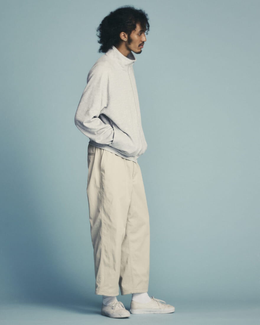ダイワ ピア39 レショップ 22年春夏別注コレクション 第1弾 DAIWA PIER39 for L’ECHOPPE 2022 Spring Summer 1st Collection EX HIGH NECK ZIP SWEAT (Grey) ¥18,700 2