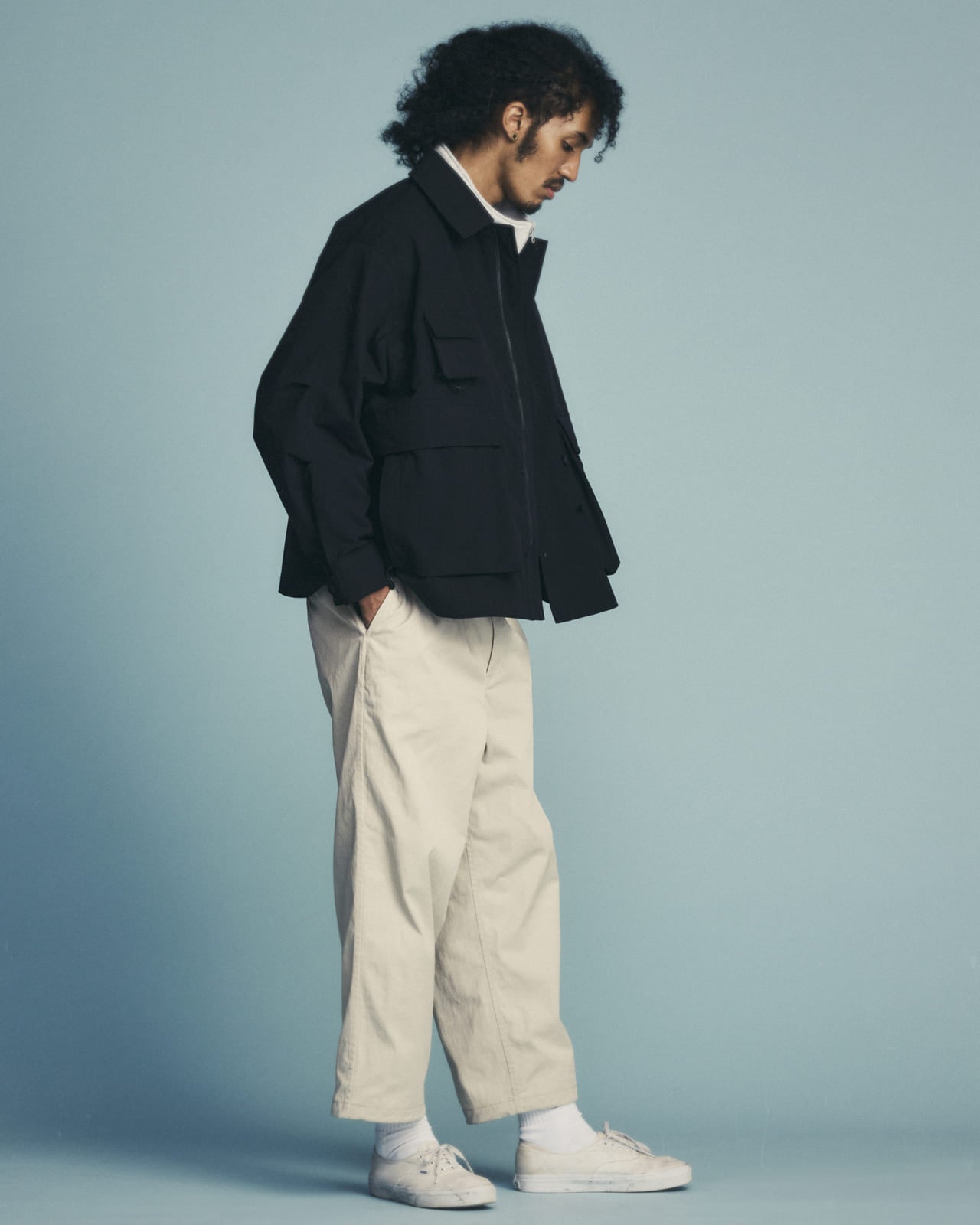 ダイワ ピア39 レショップ 22年春夏別注コレクション 第１弾 DAIWA PIER39 for L’ECHOPPE 2022 Spring Summer 1st Collection EX SHORT JACKET (Black) ￥50,600　3