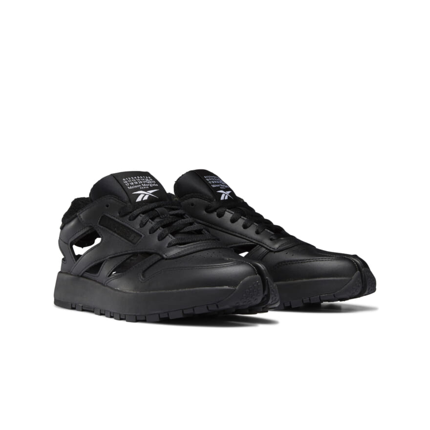 メゾン マルジェラ×リーボック Maison Margiela x Reebok クラシックレザー・タビ・デコルティケ・ロー Classic Leather Tabi Décortiqué Low (ブラックレザー)1