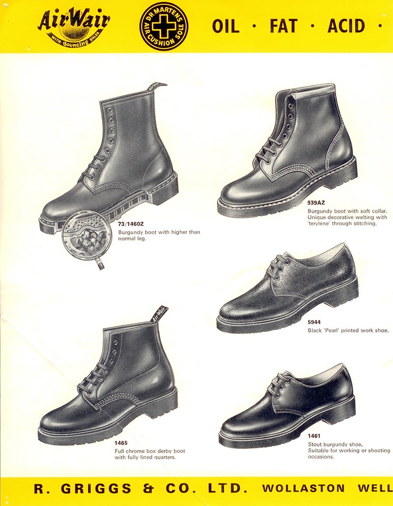 1960年代のR.グリッグス社のカタログ