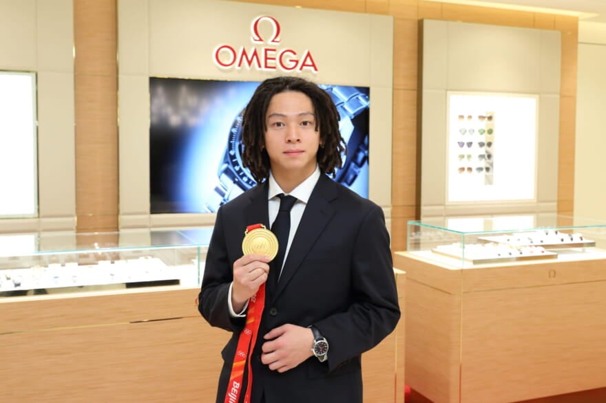 平野歩夢　AYUMU HIRANO　オメガ　OMEGA　北京オリンピック 2022　BEIJING 2022　トークセッション　オフシャルタイムキーパー