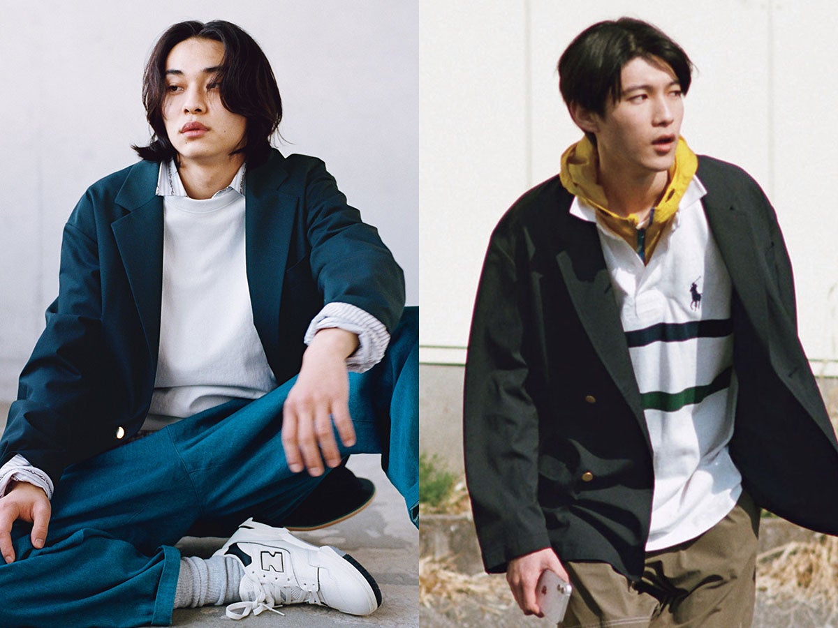 【ブレザーを今っぽく着る方法】ストリート＆スポーツミックスの着こなし４選