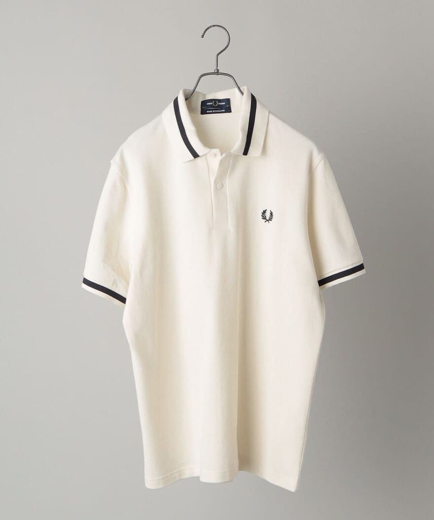 FRED PERRY ポロシャツ 白　オフホワイト