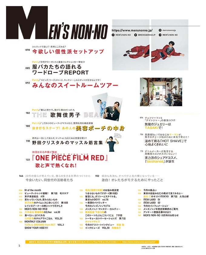 MEN'S NON-NO 雑誌 2006~2009 増刊 8冊セットメンズノンノ