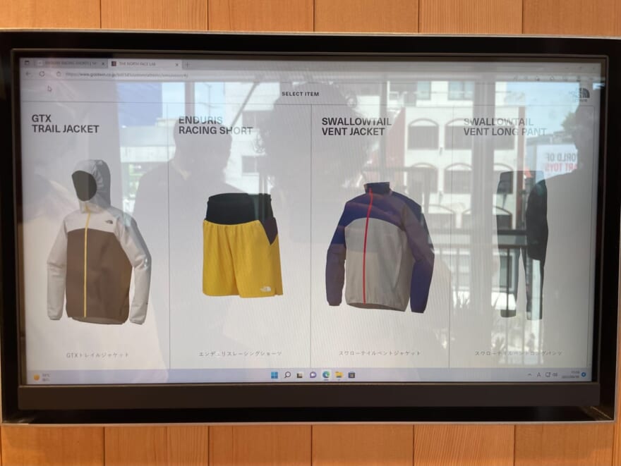 3Fにある全国初の「141 CUSTOMS for ATHLETIC(ワンフォーワンカスタムズ フォー アスレチック)」も見どころのひとつ! ランニング、アスレチックアイテムを、豊富なサイズとカラーを自由に選べるカスタマイズできるのはここだけなんだとか。