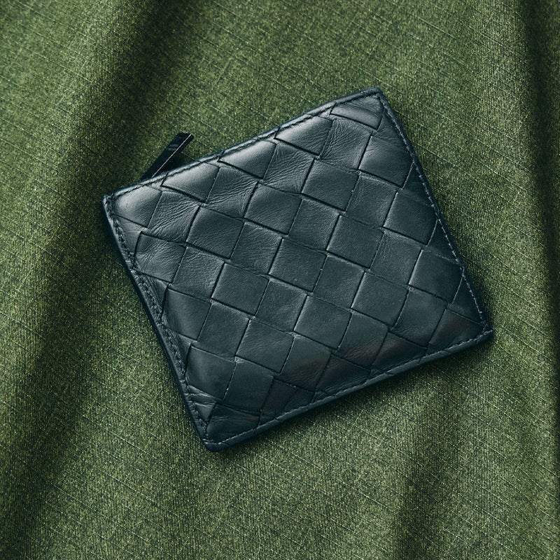 BOTTEGA VENETA / ボッテガヴェネタ ■ トラベルケース イントレチャート レザー ブラック 100395 ブランド  [0990010664]