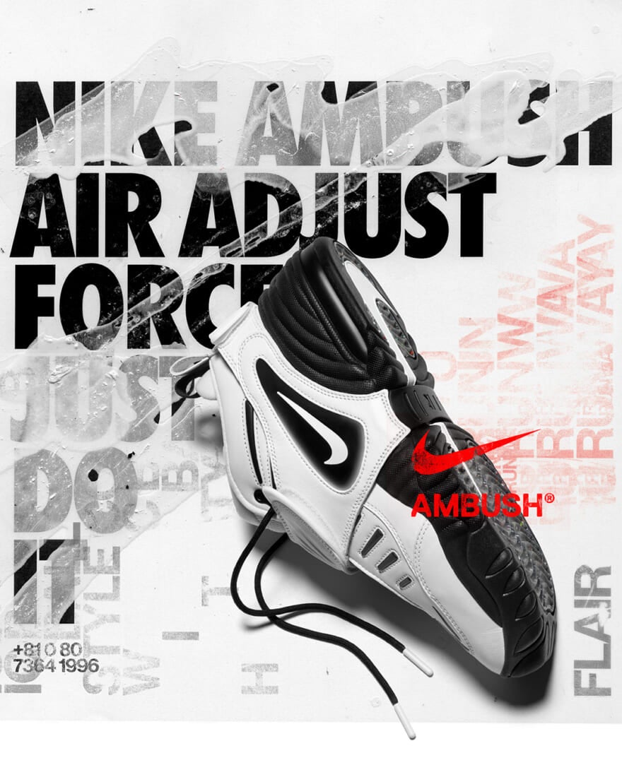 NIKE x AMBUSH®「AIR ADJUST FORCE」Summit White and Black