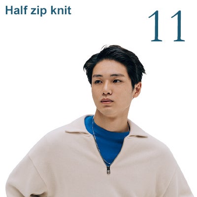 11 Half zip knit