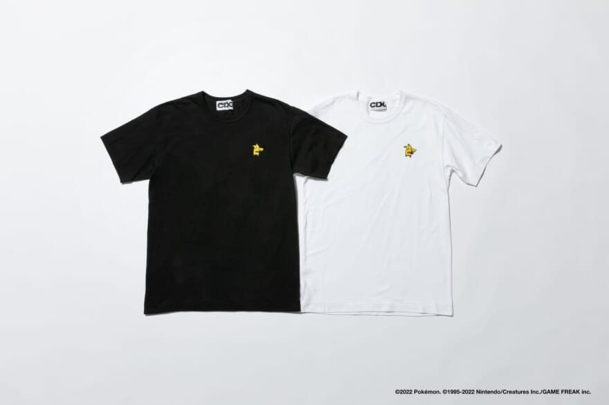 ギャルソン ポケモン コラボ ピカチュウ 刺しゅう Tシャツ