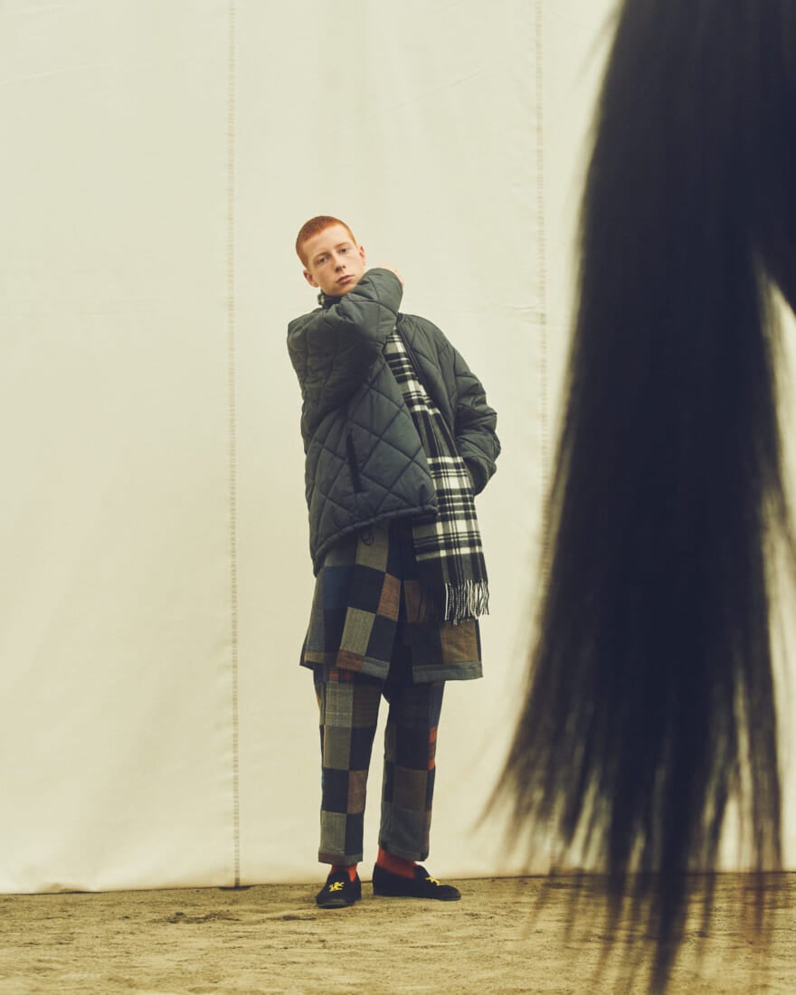 ラベンハム ビームス コラボ ジャケット LAVENHAM × BEAMS 『QUILTED BOMBER』 オリーブ