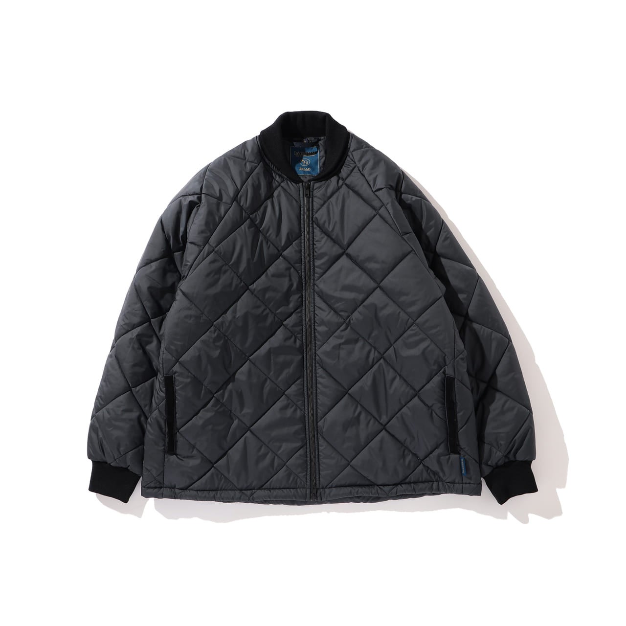 ラベンハム　ビームス　コラボ　ジャケット　LAVENHAM × BEAMS　『QUILTED BOMBER』 　ブラック