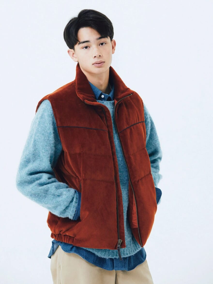 ダウンベスト¥69,300/ノア クラブハウス