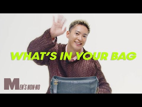 三山凌輝（RYOKI／BE:FIRST）が愛用バッグを披露！ 「まとまりのいい」中身も紹介。What's in your bag.