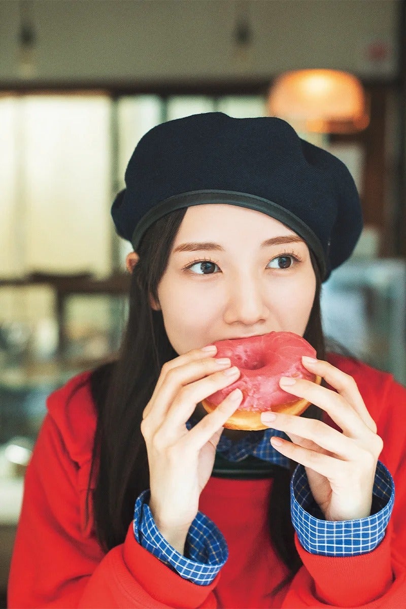 【日向坂46 河田陽菜 × ドーナツもり】”層になっている食べ物ってなんだか贅沢に感じませんか?”