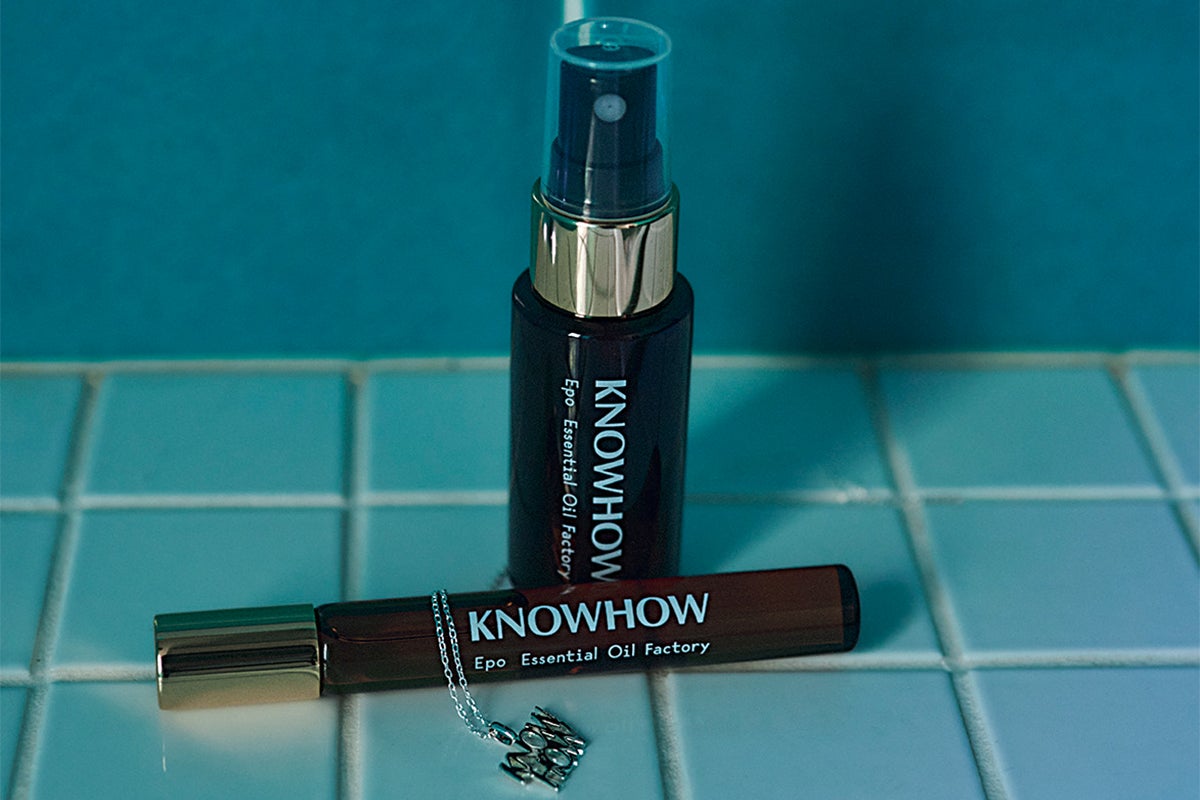 KNOWHOW × Epo Essential Oil Factoryのフレグランス・リフレッシュスプレー・ネックレス