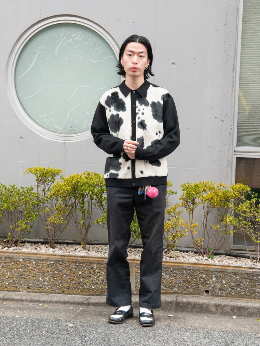 Supreme cow print cardigan サイズS