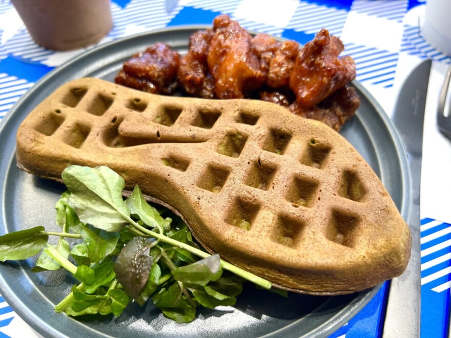 チキン　ワッフル